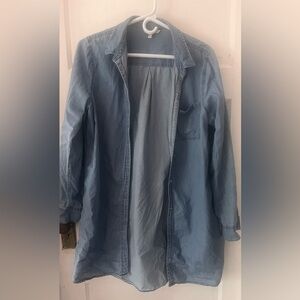 Calvin Klein Long Denim Button Up
